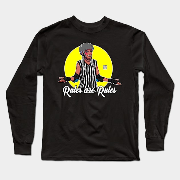 Referee Power - Roller Derby Long Sleeve T-Shirt by Mike-EL